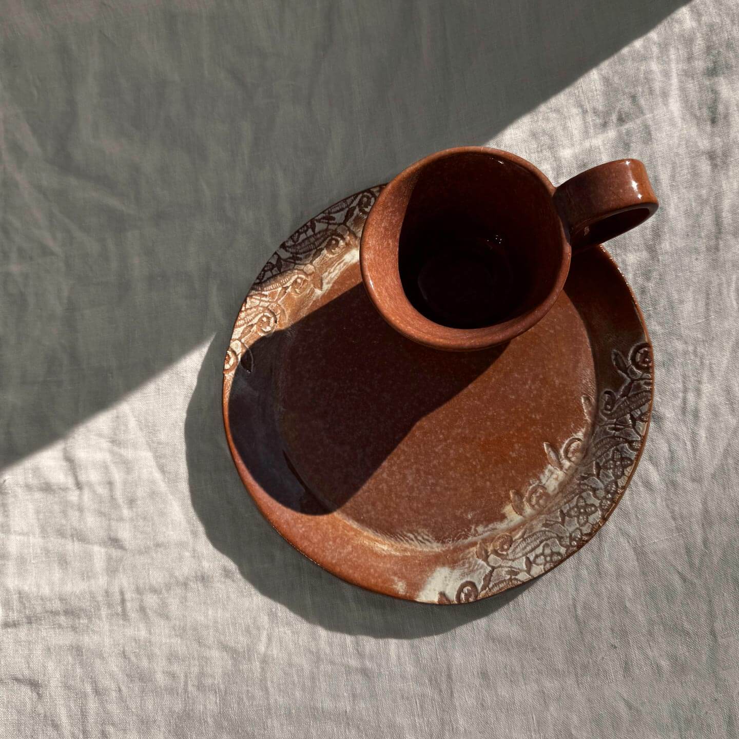 Whimsical Heirloom Plate and Cup of Earth Collection
