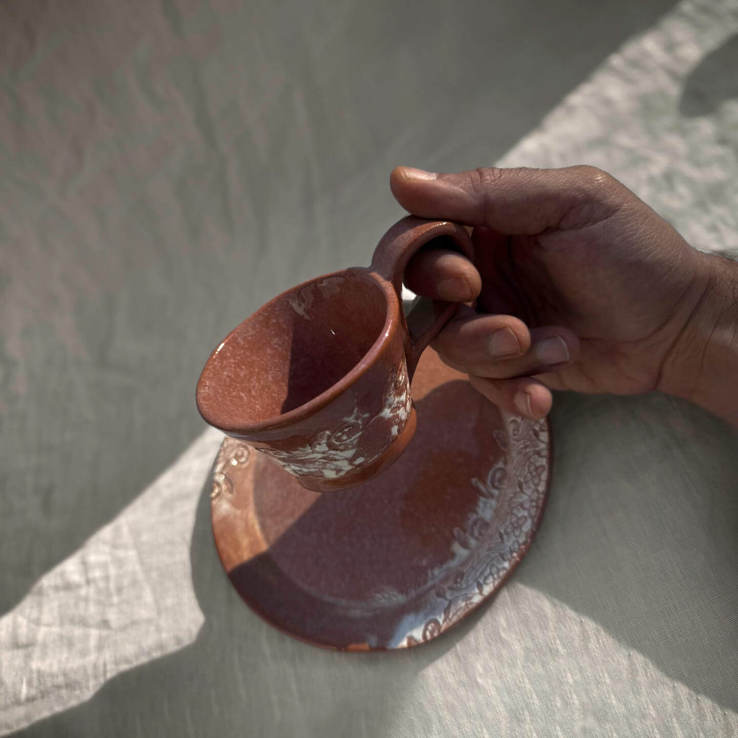 Whimsical Heirloom Plate and Cup of Earth Collection