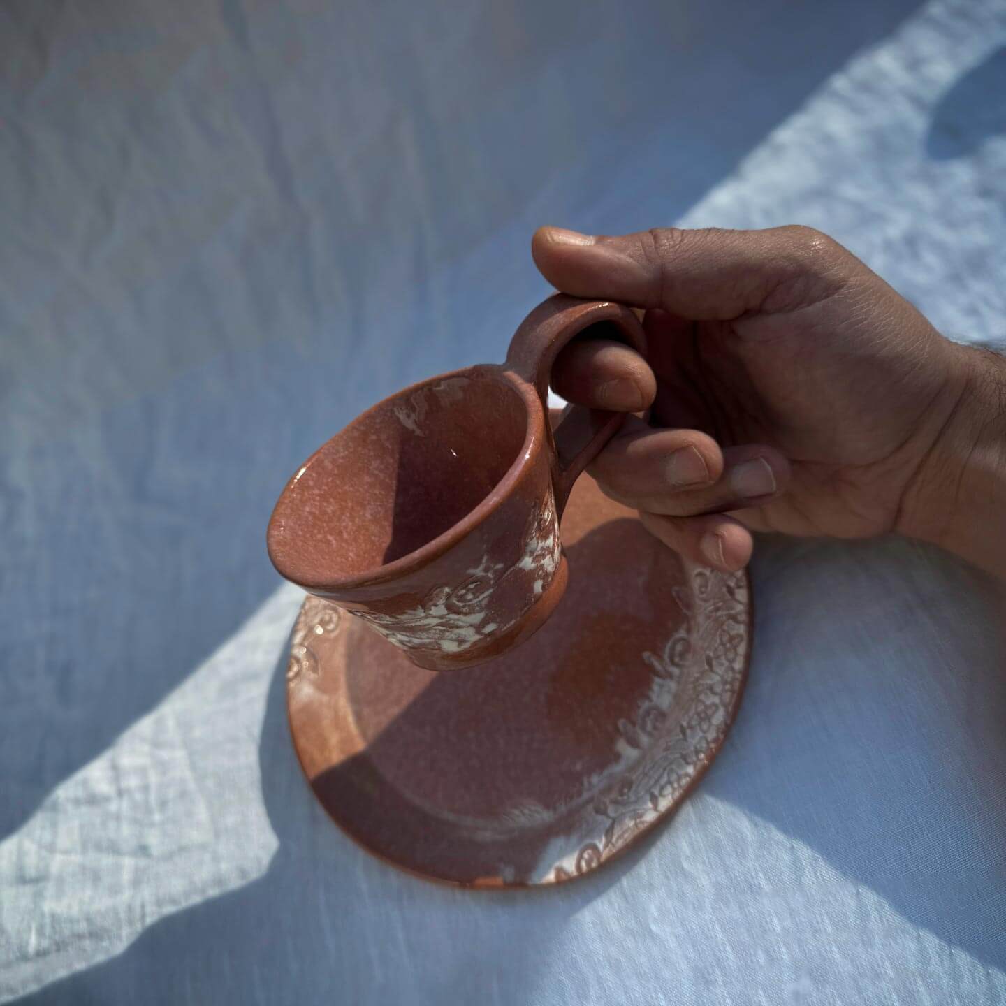 Whimsical Heirloom Plate and Cup of Earth Collection